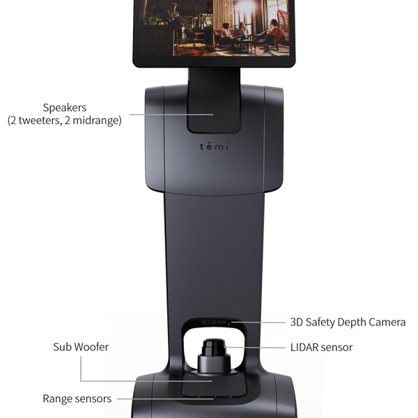 temi v3 a Personal Robot Black IDEAL LOBBY